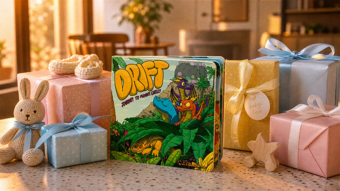 The Drift Hideaway Book Set, a baby shower gift for screen-conscious parents.
